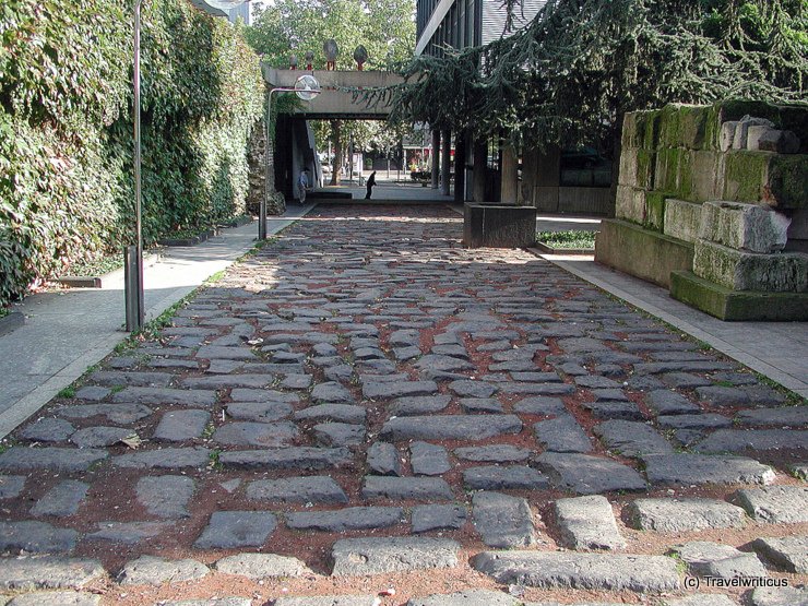 Roman street in Cologne, Germany