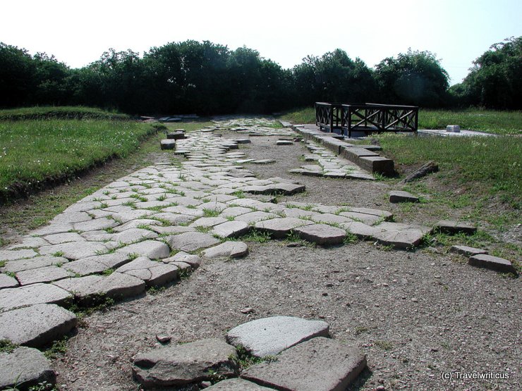 Remains of a Roman street