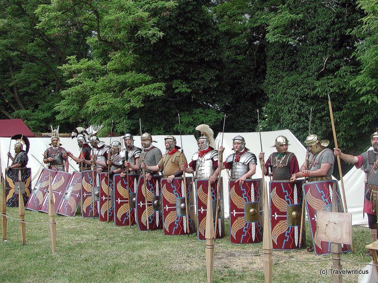 Roman legionaries in Carnuntum, Austria