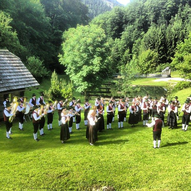 Musikverein St. Georgen am Reith playing in Mostviertel, Austria