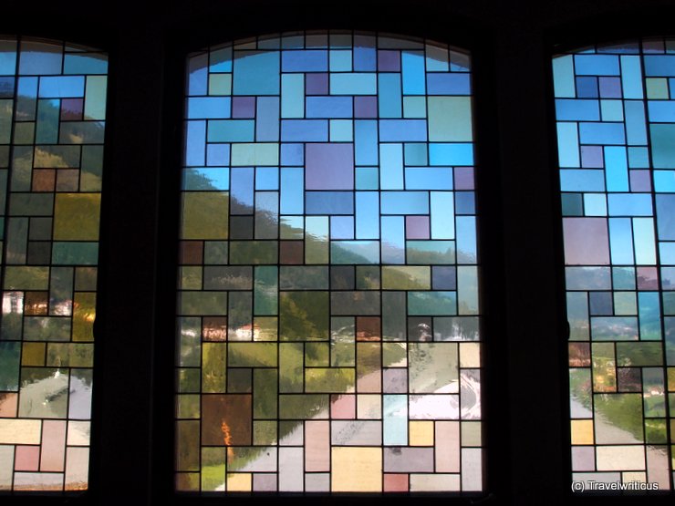 Window at the chapel of Villa Excelsior