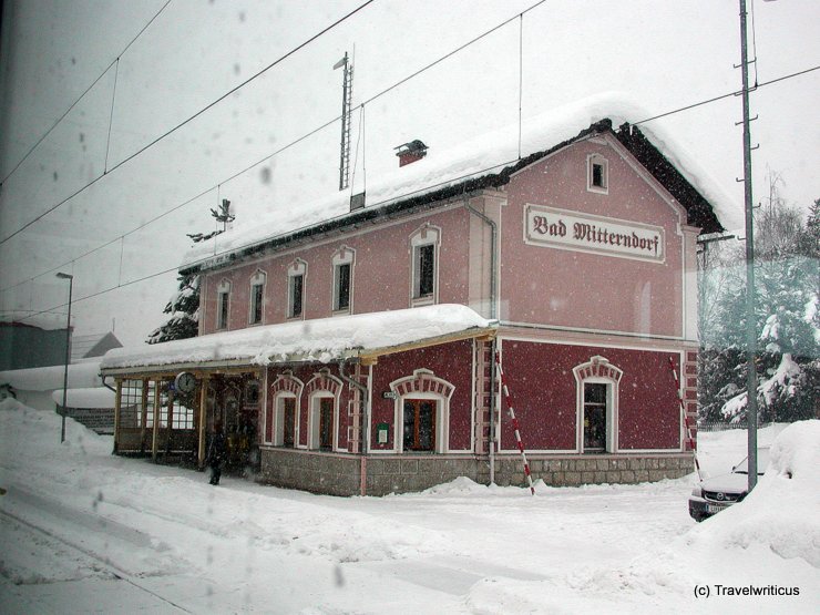 Railway station of Bad Mitterndorf, Austria
