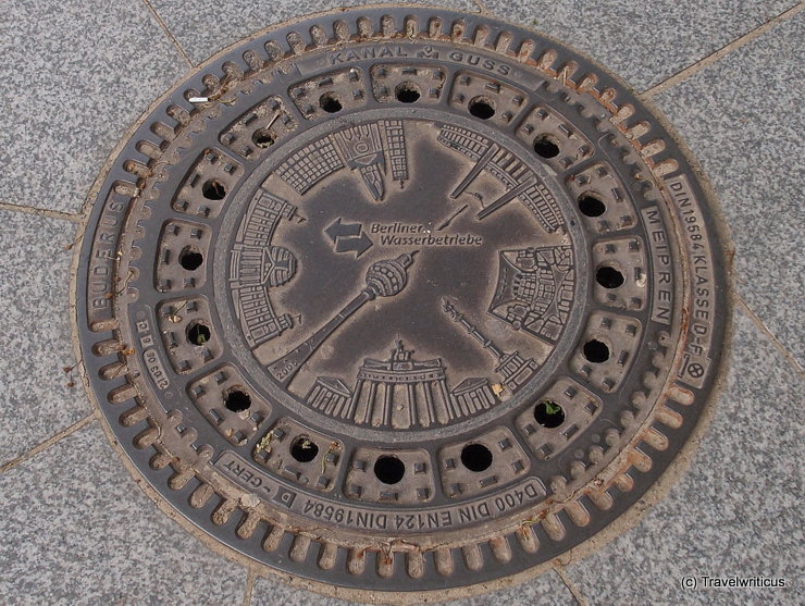 Manhole cover in Berlin, Germany