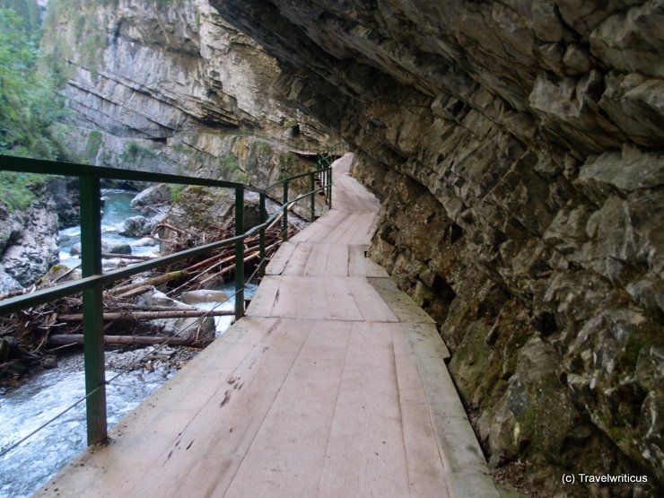 Path at Breitachklamm Gorge in Allgäu, Germany