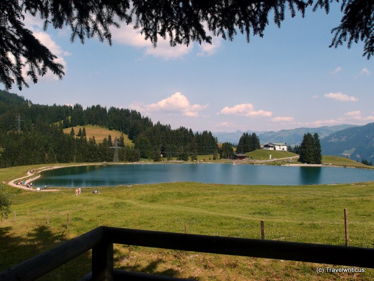 Filzalmsee Lake in Brixental Valley, Austria