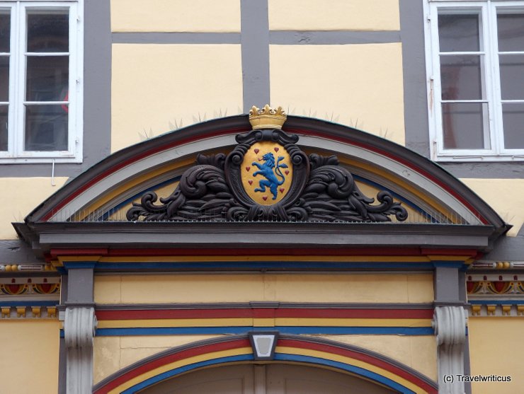Colourful portal in Celle, Germany