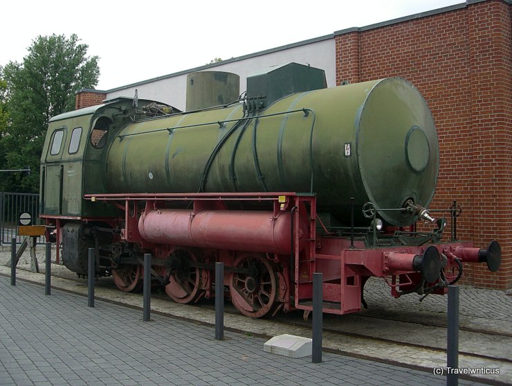 Fireless steam locomotive in Chemnitz, Germany