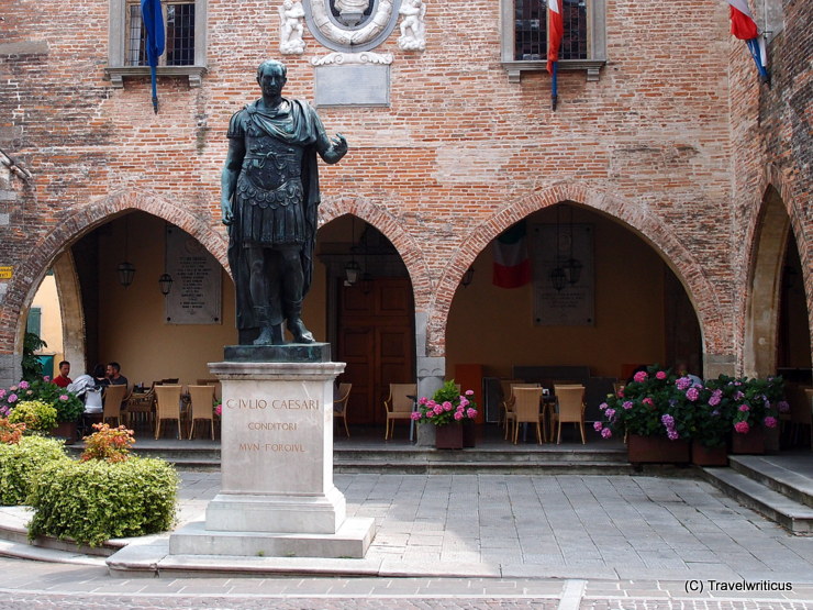 Monument to Julius Caesar in Cividale del Friuli