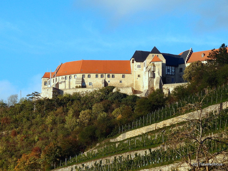 Neuenburg Castle high over Freyburg (Unstrut), Germany