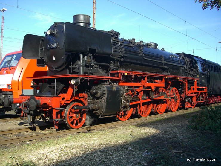 Steam locomotive 41.360 in Fürth, Germany
