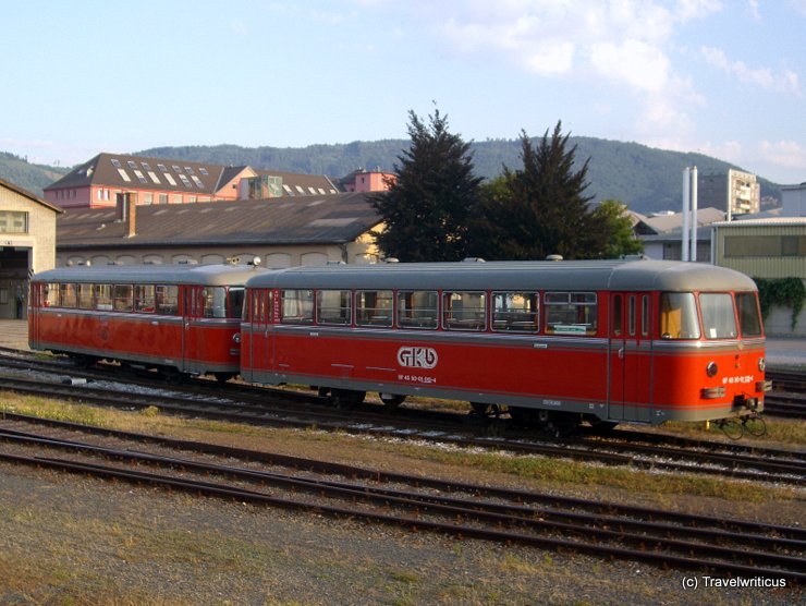 GKB railbus VT 10 in Graz, Austria