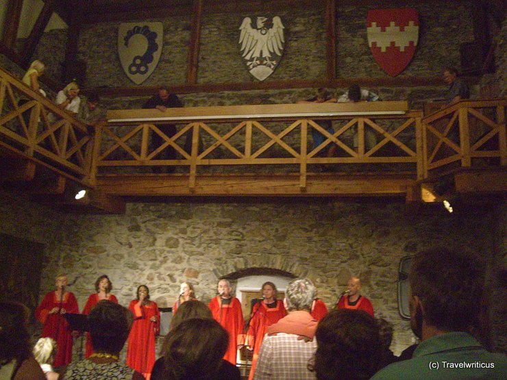 Gospel singers at an Austrian castle