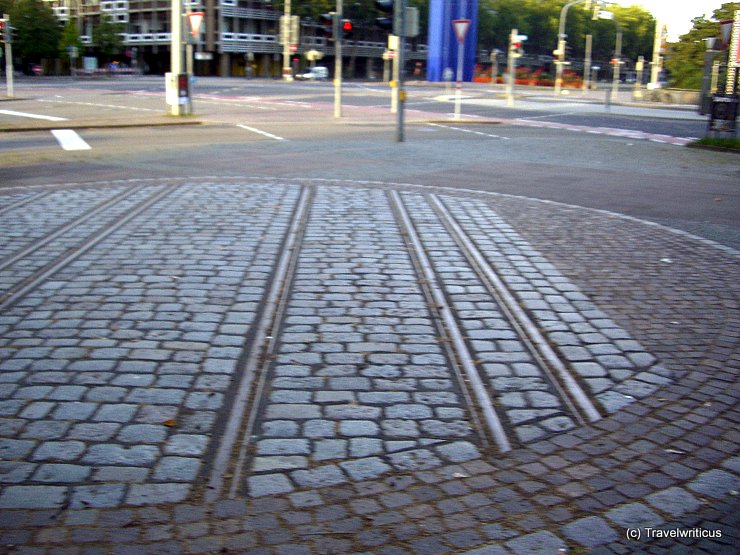 Dual-gauge railway in Karlsruhe, Germany