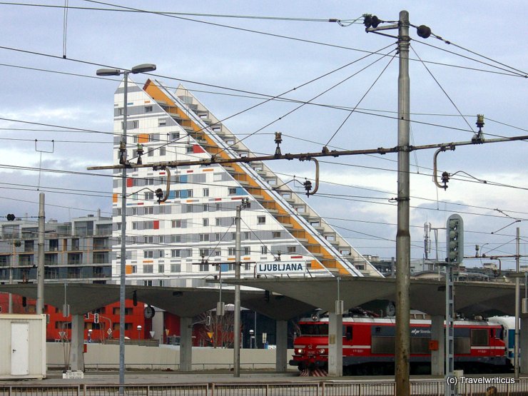 Apartment tower at Ljubljana Railway Station