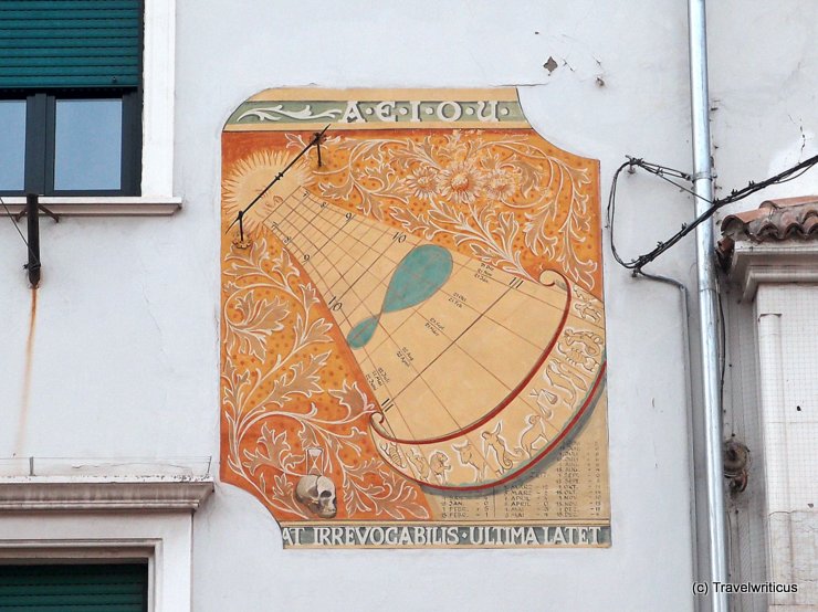 Sundial in Merano, Italy