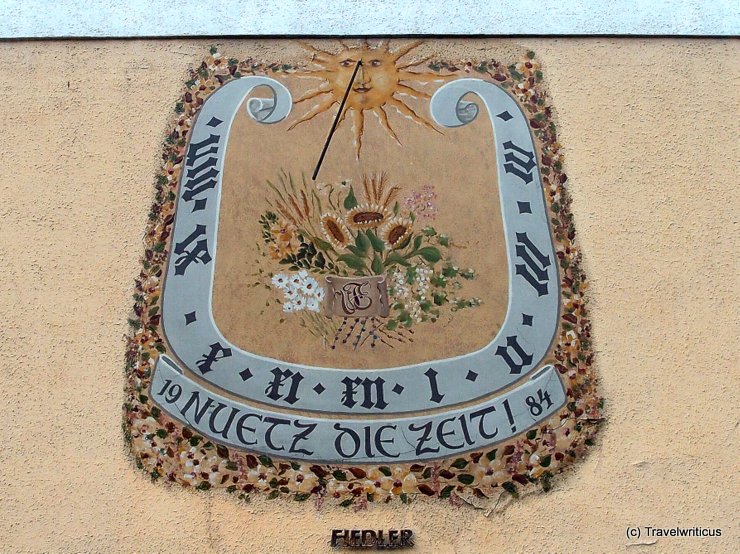 Sundial in Mistelbach, Austria