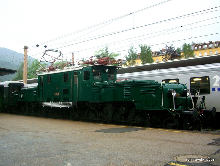 Locomotive 1100.102 in Mürzzuschlag, Austria