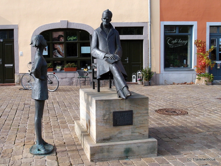 Monument to Friedrich Nietzsche in Naumburg (Saale), Germany