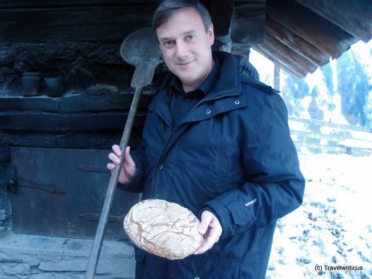 Baking bread at Rauris, Austria