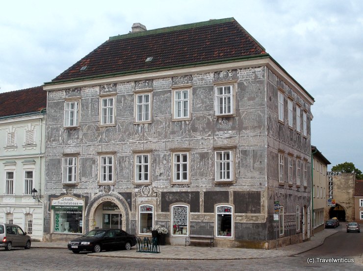 Scraffito Haus of Retz, Austria