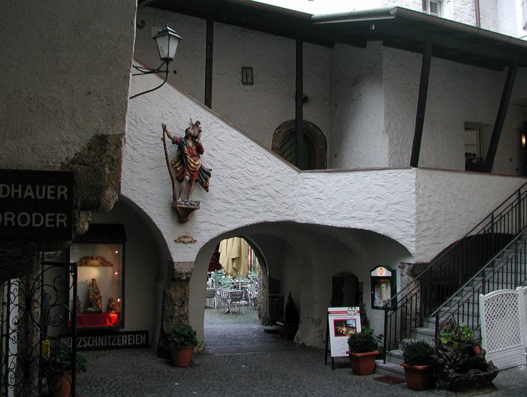 Inner yard in Salzburg, Austria