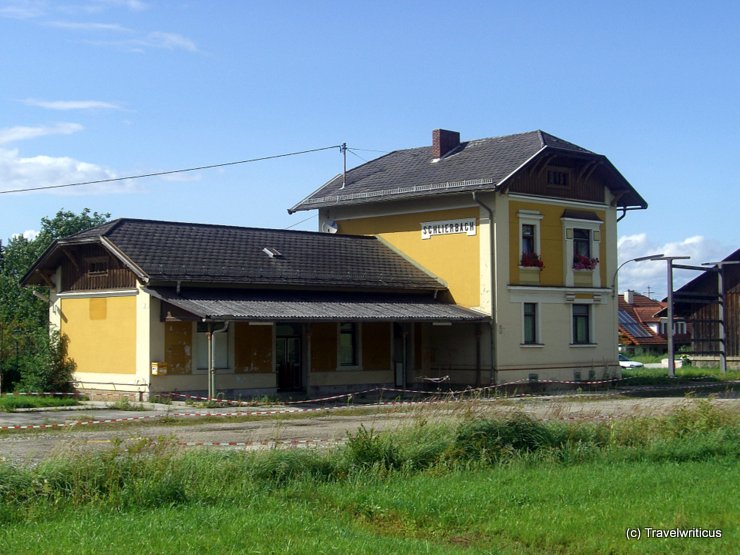 The abandoned railway station of Schlierbach, Austria