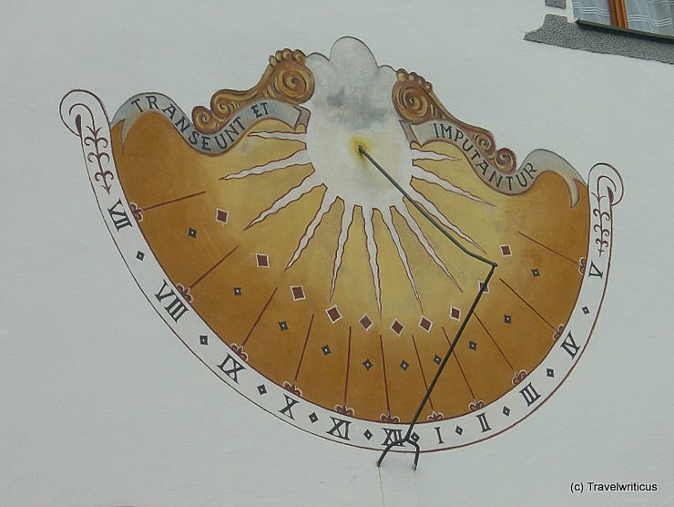 Sundial in Traunkirchen, Austria