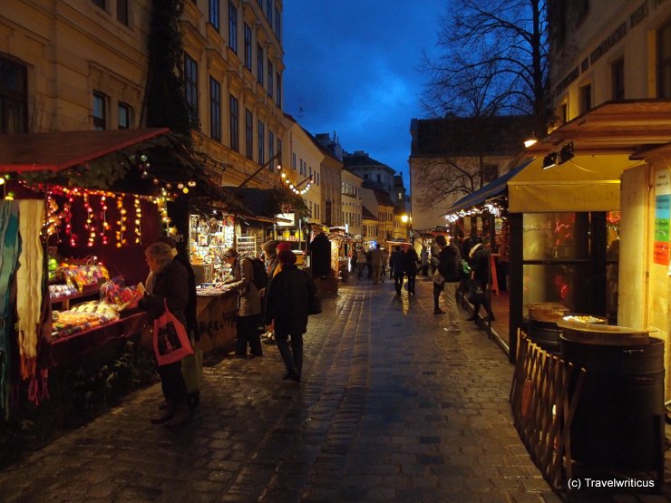 Christmas market at Spittelberg in Vienna, Austria
