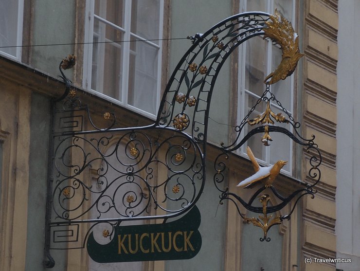 Inn sign of a cuckoo in Vienna