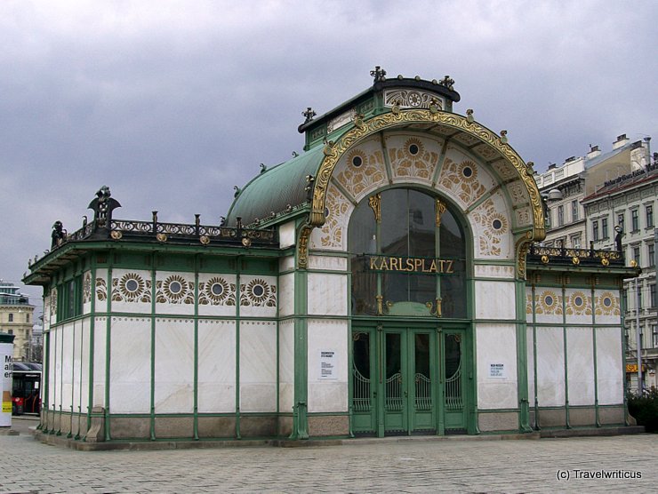 Otto Wagner Pavillon Karlplatz in Vienna, Austria